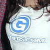 Gamers.com T shirt over bunny breasts